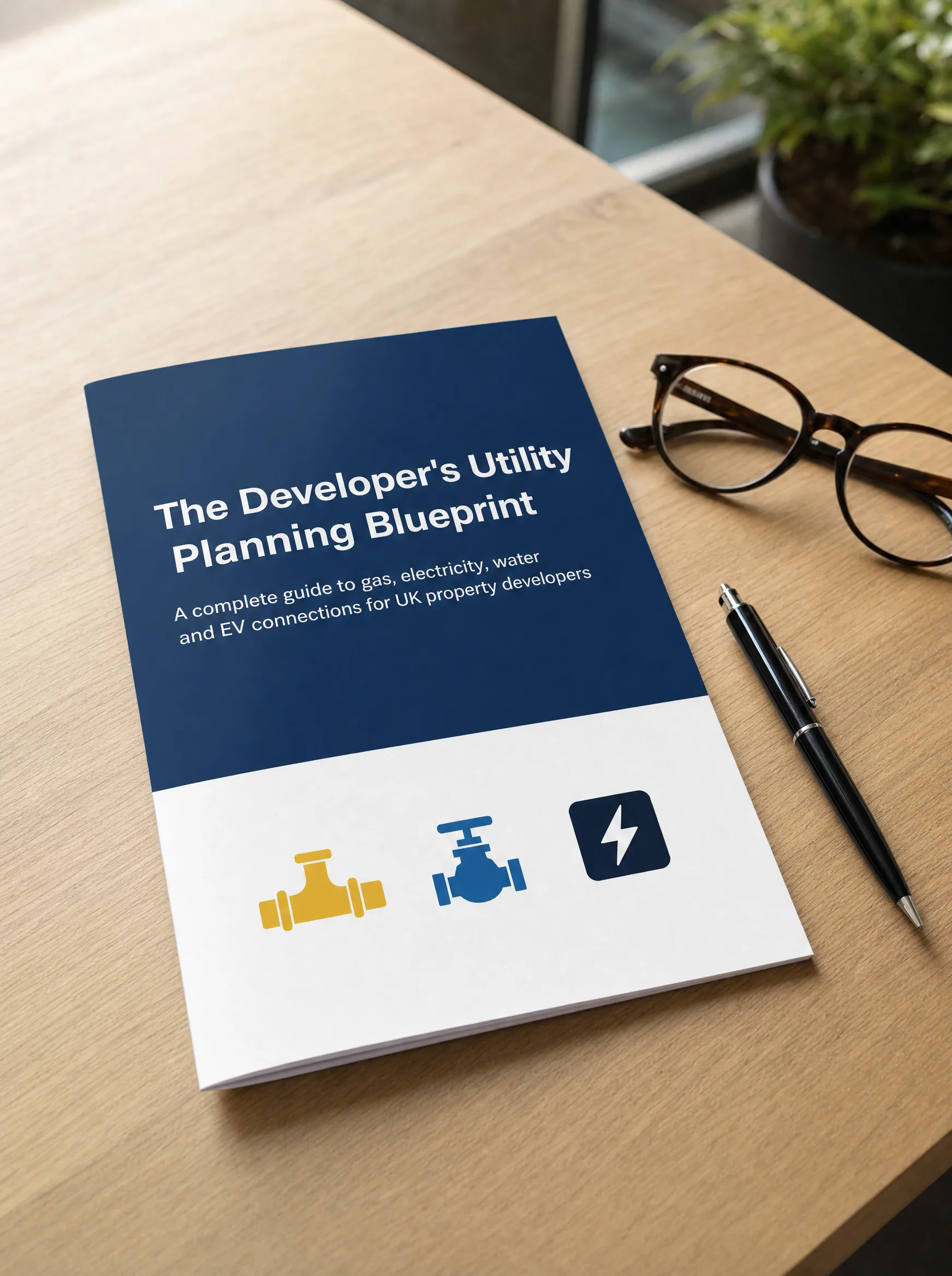 The Developer's Utility Planning Blueprint — printed PDF guide cover