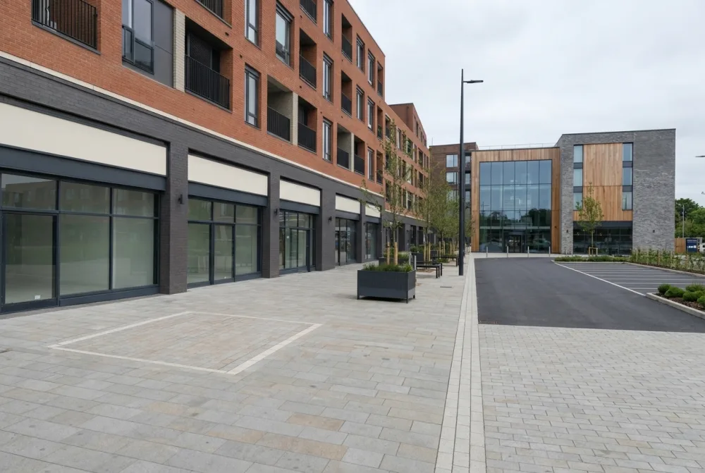 Modern UK retail and hospitality development